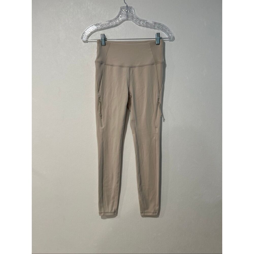 Avalanche Outdoor Supply Co. High Rise Leggings XS Beige Tan with Side Pockets